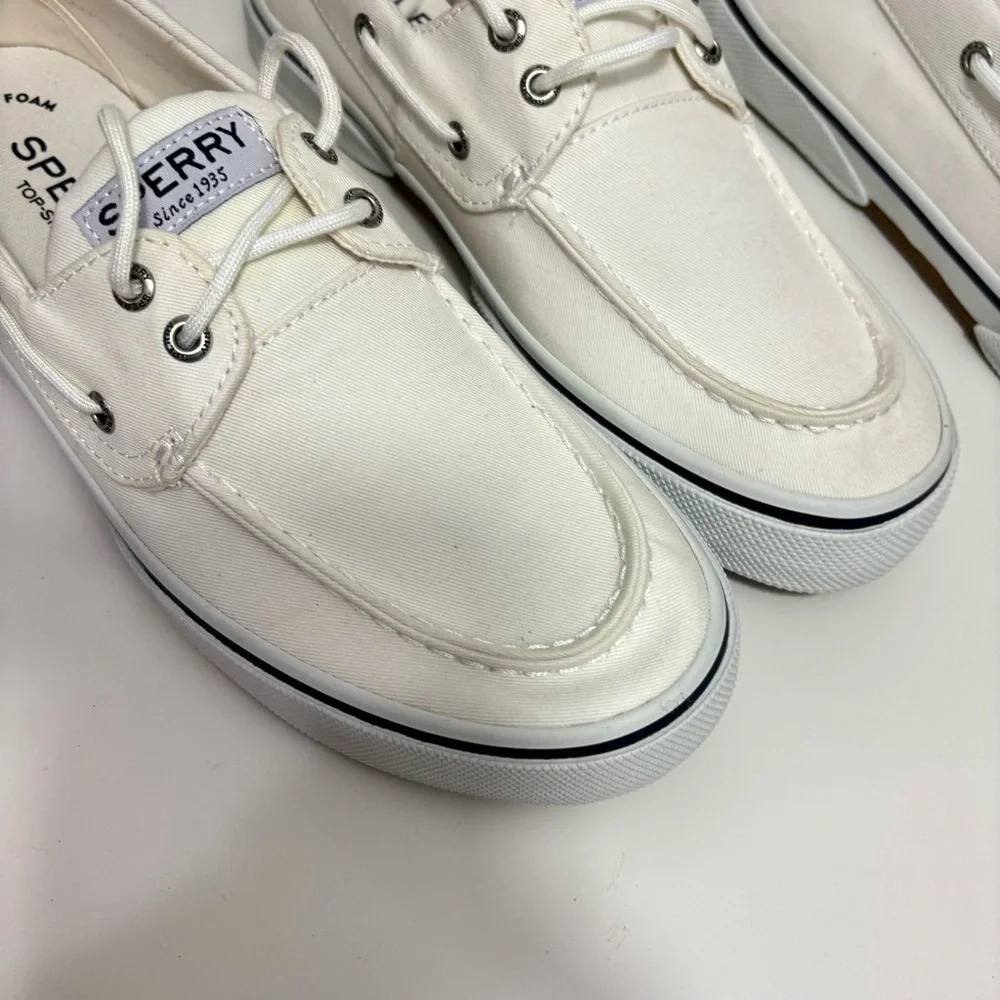 Sperry Men's Classic White Boat Shoes - Picture 4 of 10